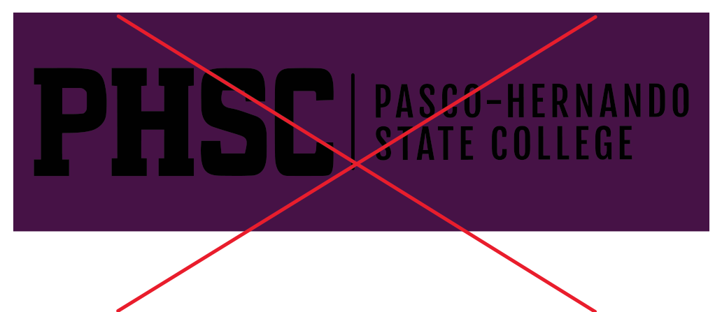 Purple background behind PHSC logo