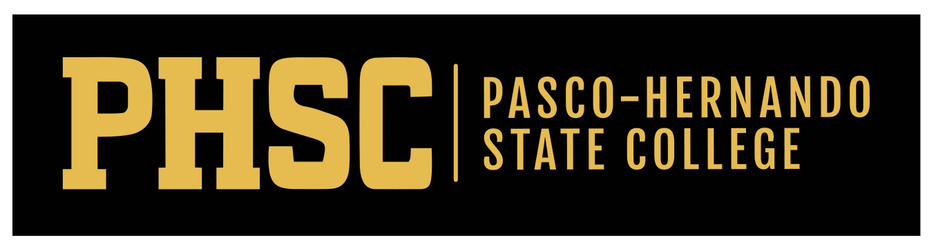 PHSC Logo Gold on Black Horizontal