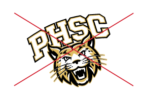 PHSC Bobcat logo rotated to the left