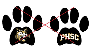 Images and text inside the paw print