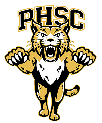 Leaping bobcat with black wordmark