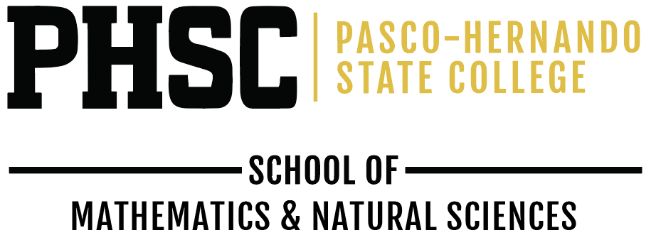 PHSC logo lock-up with text stating "School of Mathematics and Natural Sciences"
