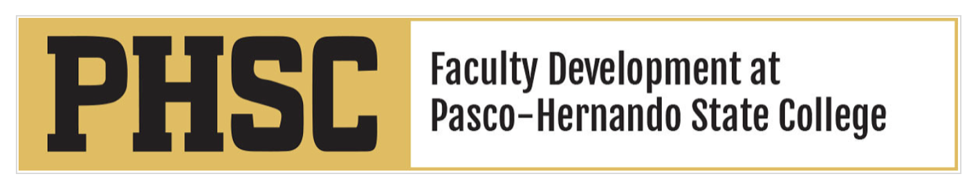 Faculty Development at Pasco-Hernando State College in gold