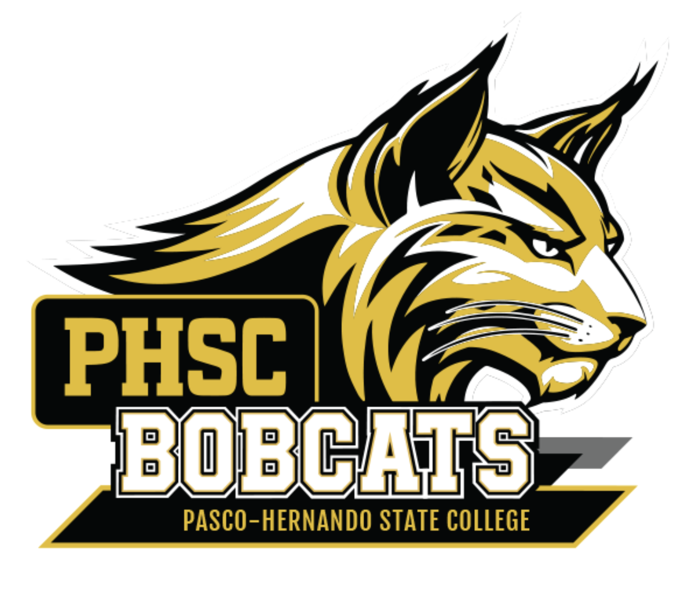 PHSC spirit logo with bobcats wordmark